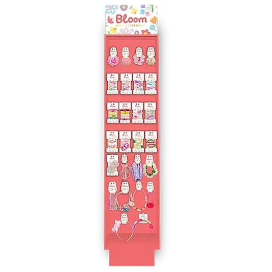 Bloom Floral Hårtilbehør Gulv Display 260stk