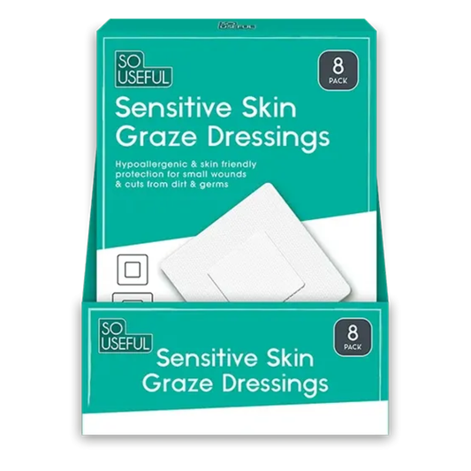 So Useful Sensitive Skin Graze Dressings 8pk Hylledisplay