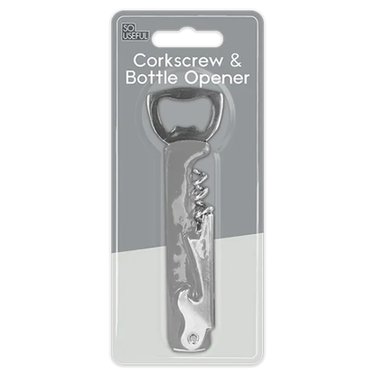 So Useful Corkscrew & Bottle Opener - Mersalgstrips