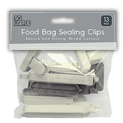 So Useful Food Bag Sealing Clips 13pk - Mersalgsstrips