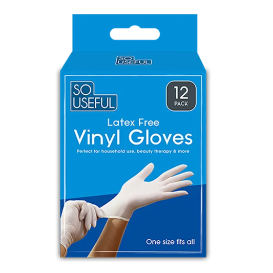 So Useful Vinyl Gloves 12pk - Mersalgsstrips