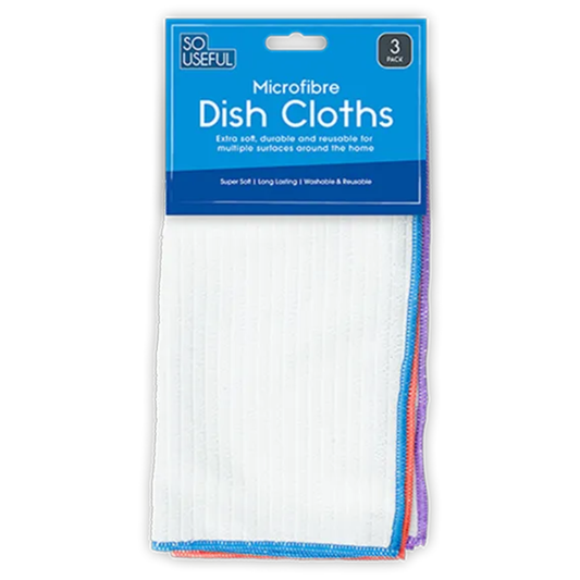 So Useful Microfibre Dish Cloths 3pk - Mersalgsstrips