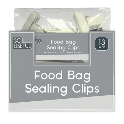 So Useful Food Bag Sealing Clips 13pk Hylledisplay