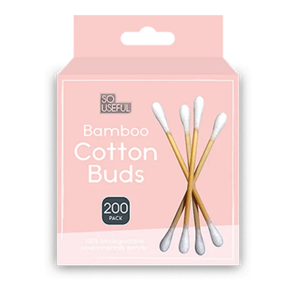So Useful Bamboo Cotton Buds 200pk - Mersalgsstrips