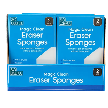 So Useful Magic Clean Eraser Sponge 2pk Hylledisplay