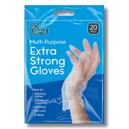 So Useful Multipurpose Extra Strong Gloves 20pk - Mersalgsstrips