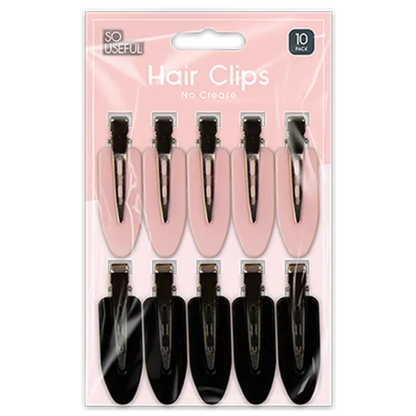 So Useful No Crease Hair Clips 10pk - Mersalgsstrips