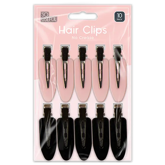 So Useful No Crease Hair Clips 10pk - Mersalgsstrips