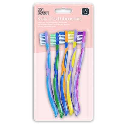 So Useful Kids Toothbrushes 5pk - Mersalgstrips