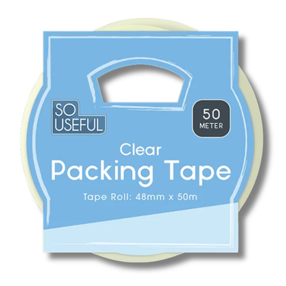 So Useful Clear Packing Tape 50m Hylledisplay