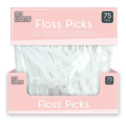 So Useful Floss Picks 75pk Hylledisplay