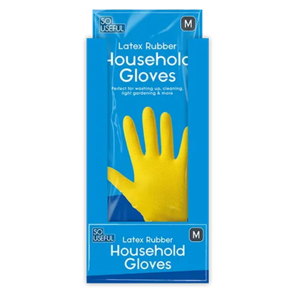 So Useful Latex Rubber Household Gloves Medium Hylledisplay