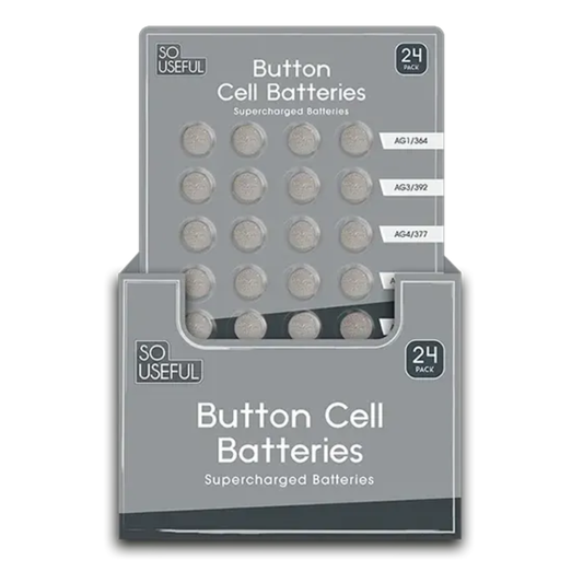 So Useful Button Cell Batteries 24pk Hylledisplay