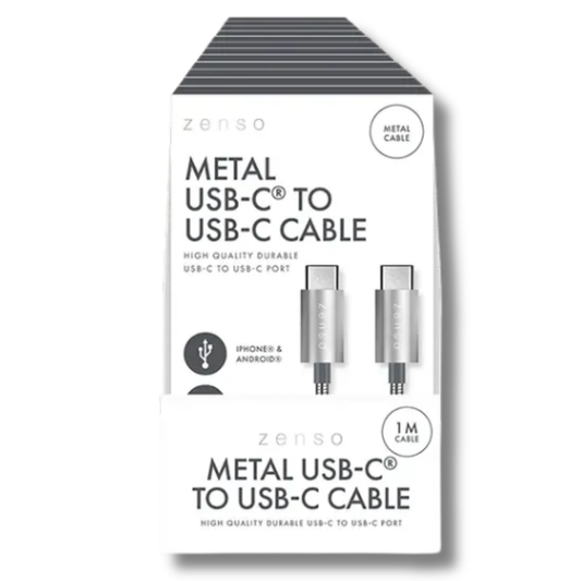 Zenso Metal Type-C To Type-C Cable 1m Hylledisplay