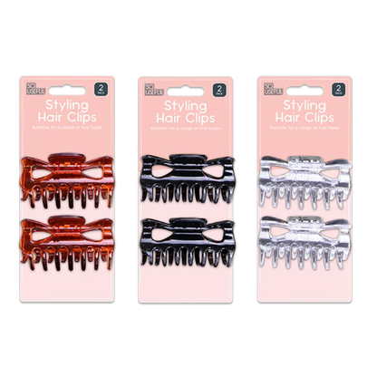 So Useful Styling Hair Clips 2pk - Mersalgsstrips