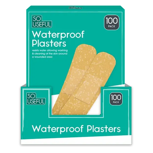 So Useful Waterproof Plasters 100pk Hylledisplay