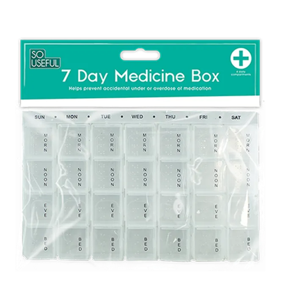 So Useful 7Day Pill Box - Mersalgsstrips
