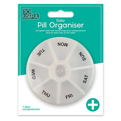 So Useful Daily Pill Organiser - Mersalgsstrips