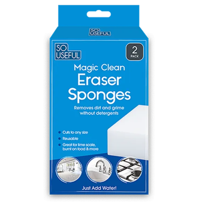 So Useful Magic Clean Eraser Sponges 2pk - Mersalgstrips