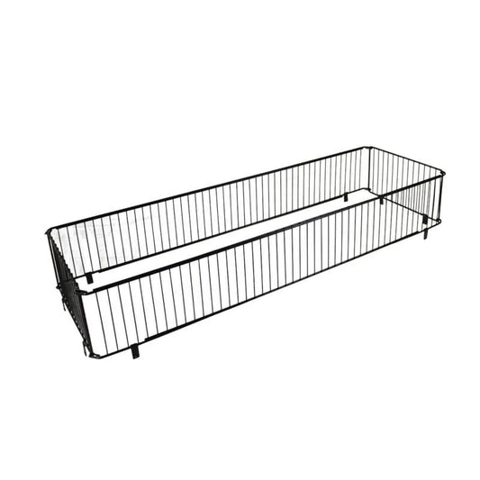 Brukt trådkarm 40x120 cm – sort metall for pall
