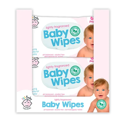 123 Baby Essentials Baby Wipes 60pk Hylledisplay