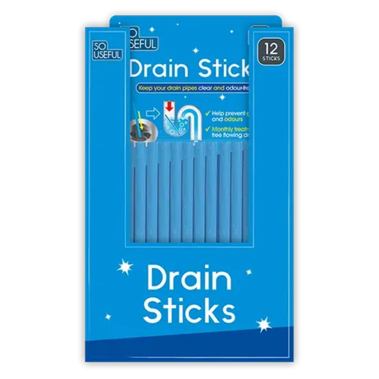 So Useful Drain Sticks 12pk Hylledisplay
