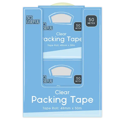 So Useful Clear Packing Tape 50m Hylledisplay