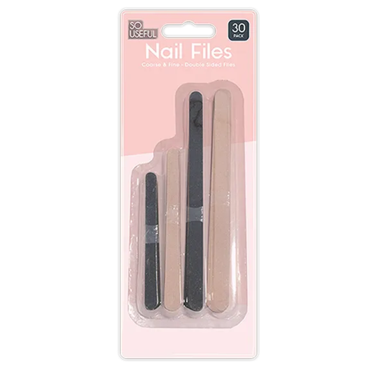 So Useful Nail Files 30pk - Mersalgsstrips