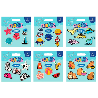 Clog Charmz 5pk Series 4 -Hylle Display