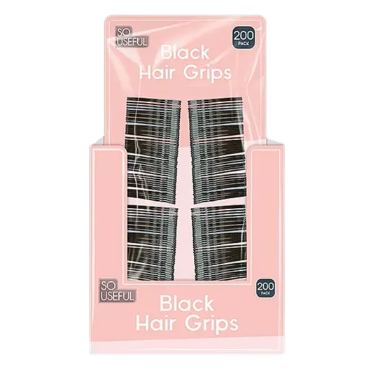 So Useful Black Hair Grips 200pk Hylle Display