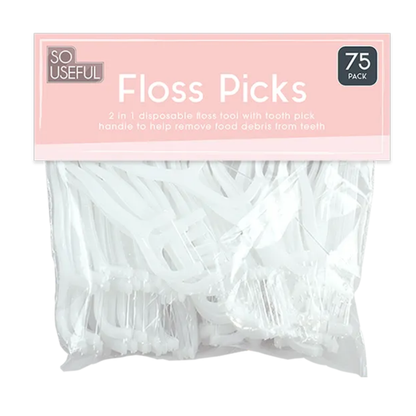 So Useful Floss Picks 75pk Hylledisplay