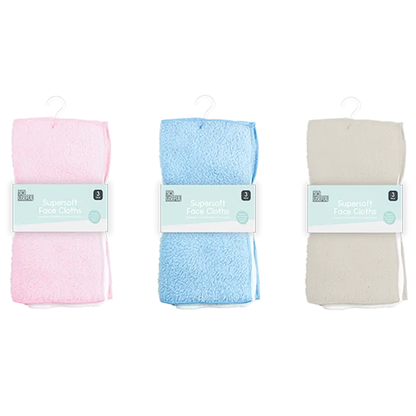 So Useful Baby Face Cloths 3pk - Mersalgsstrips