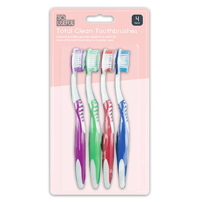 So Useful Toothbrushes 4pk - Mersalgsstrips