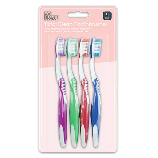 So Useful Toothbrushes 4pk - Mersalgsstrips