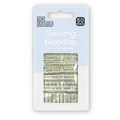 So Useful Sewing Needles 50pk - Mersalgsstrips