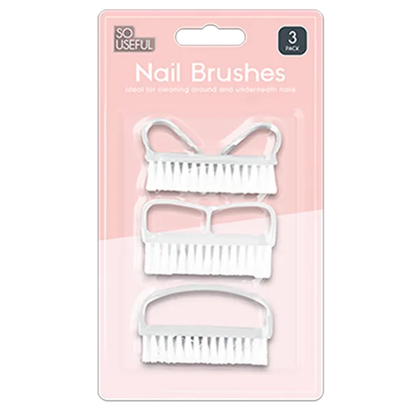 So Useful Nail Brushes 3pk - Mersalgsstrips