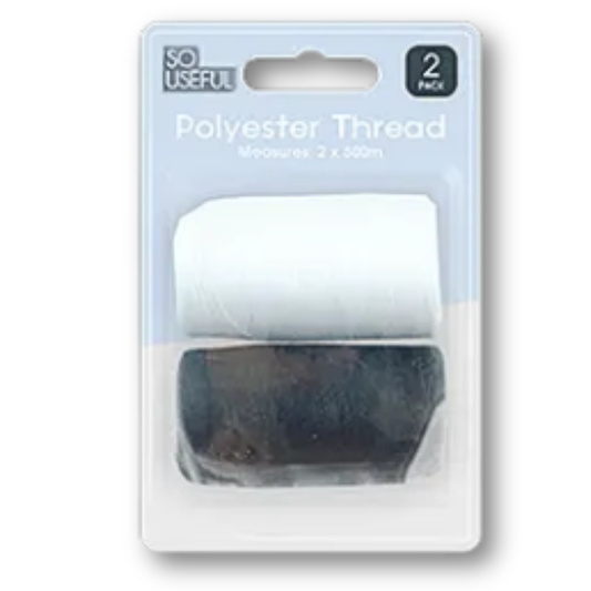 So Useful Polyester Thread 2pk - Mersalgsstrips