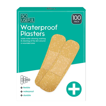 So Useful Waterproof Plasters 100pk Hylledisplay
