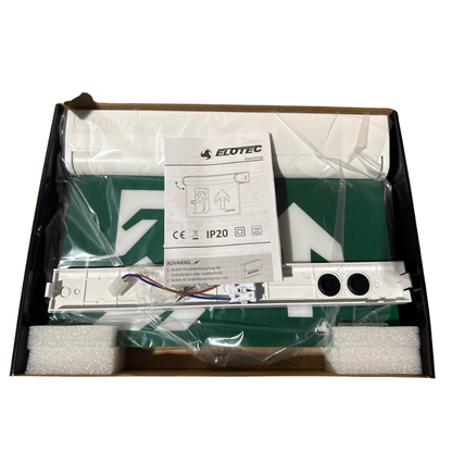 Nytt nødlys / utgangsskilt LED – Elotec ELOSIGN-AT (IP20)