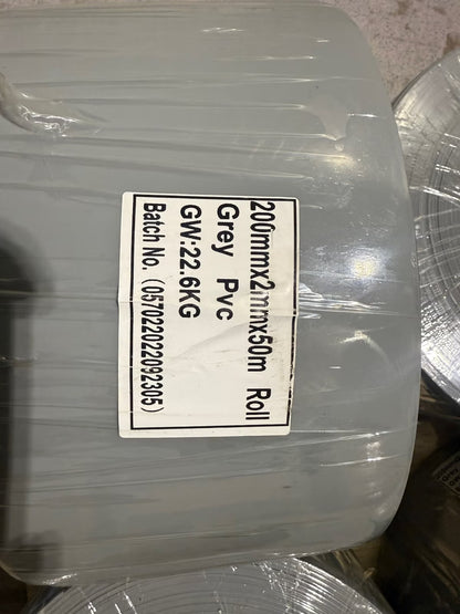 Nye PVC strimler 200 mm – 50 m rull (stripgardin, industri)