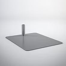 Metallfot til 12 mm rør – FOT-ML (for bord, disk og hyller)