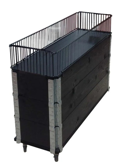 Brukt pallekarm 40x120 cm – sort trekarm for pall