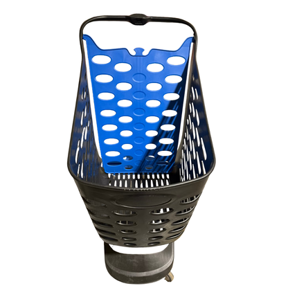 Brukt mini handlevogn / butikkvogn – Rabtrolley MINI Eko 80L (sort/blå)