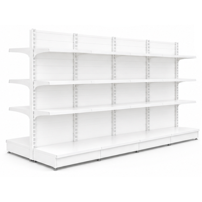 Gondol dobbeltsidig 4 felt – 2388 mm høy / 360 cm bred – 24 x 50 cm hyller