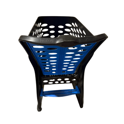 Brukt mini handlevogn / butikkvogn – Rabtrolley MINI Eko 80L (sort/blå)
