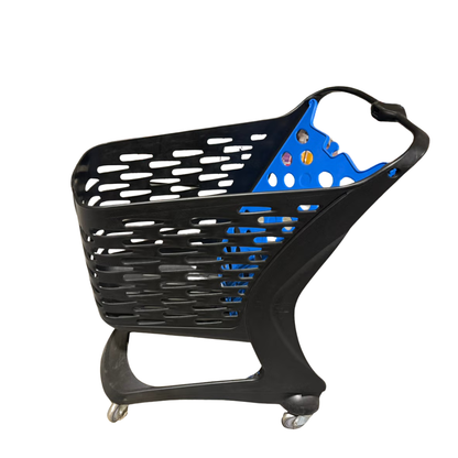 Brukt mini handlevogn / butikkvogn – Rabtrolley MINI Eko 80L (sort/blå)