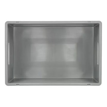 Brukt plastboks 35L – grå lagerkasse 60x40x20 cm