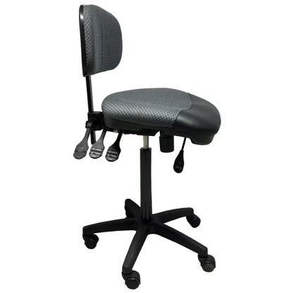 Brukt kassastol med hjul – ergonomisk arbeidsstol (justerbar)