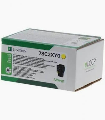 Lexmark 78C20Y0 gul toner – standard kapasitet (1400 sider, original)