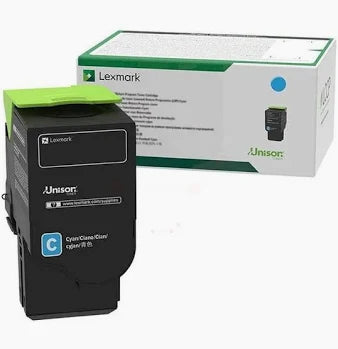 Lexmark 78C1XCE cyan toner – Extra High Yield (5000 sider, original)